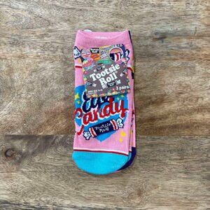 5/$20 NEW 3Pk Women's Tootsie Roll Candy Socks